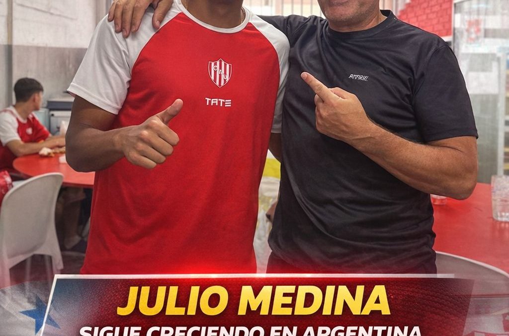Panameño Julio Medina sigue creciendo en Argentina con el respaldo del primer equipo de Unión